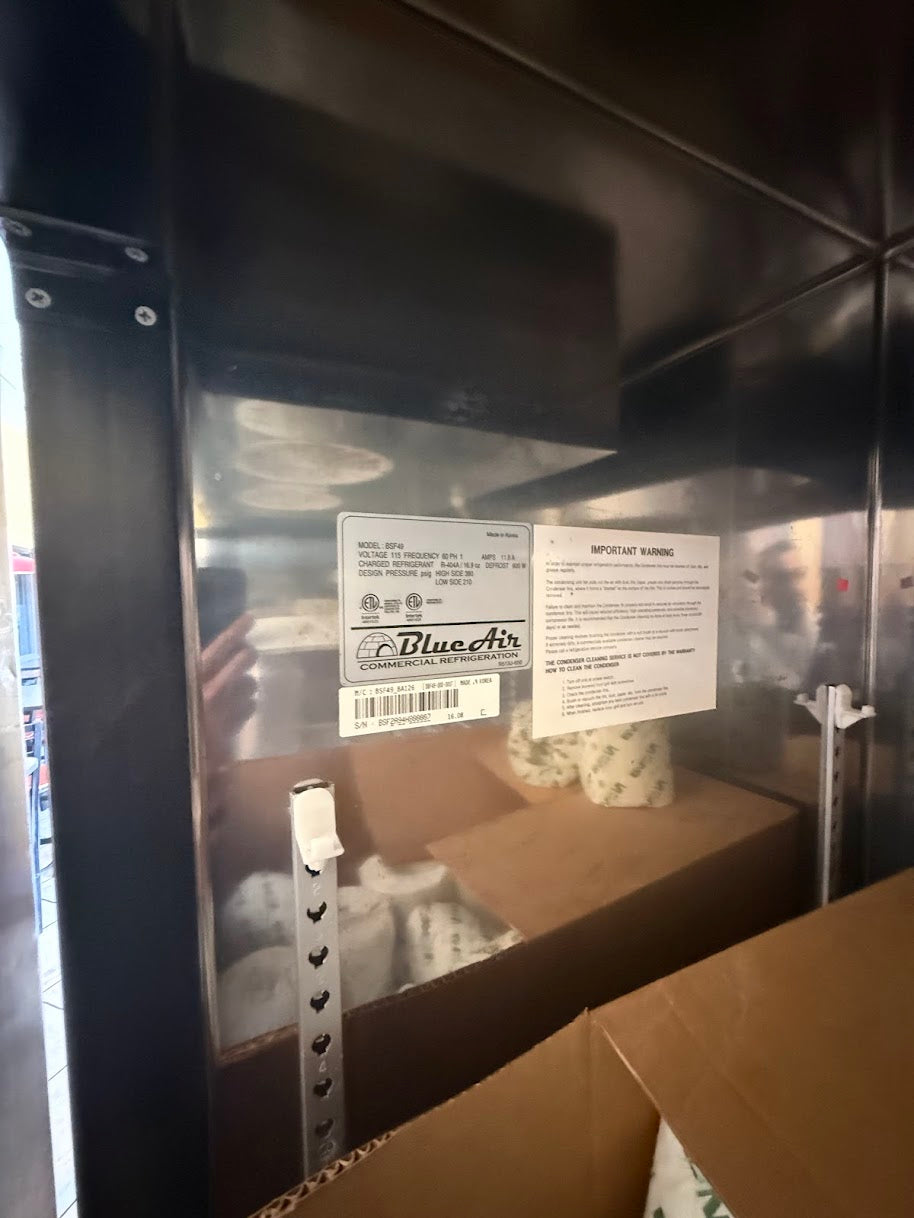 BlueAir BS49 Commercial Reach-In Refrigerator - Repair/Parts