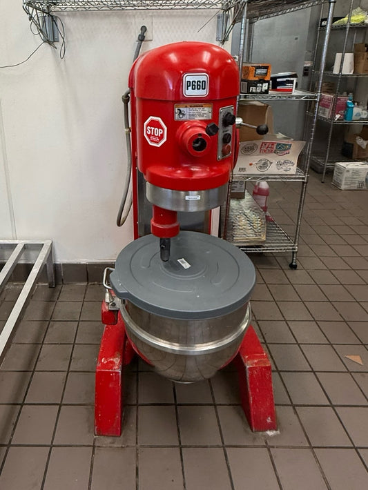 Hobart P660 60Qt Dough Mixer - 3 Phase - Pizza/Bakery
